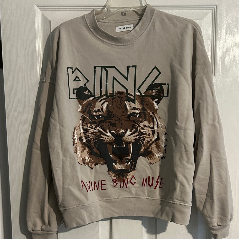 Anine Bing Tiger Graphic Sweatshirt